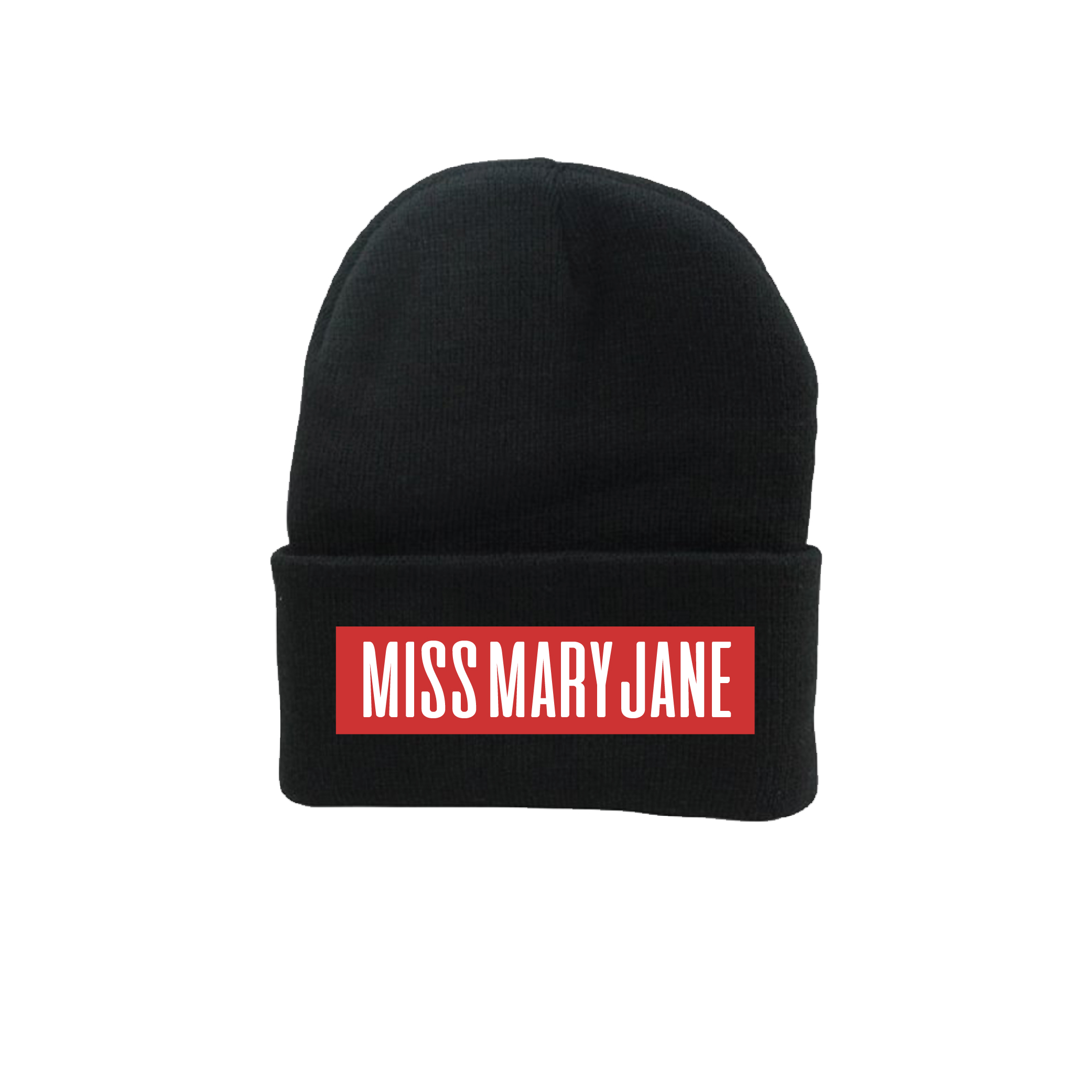 Miss Mary Jane Embroidered Beanie
